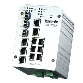 Korenix科洛理思(北尔电子集团) JetNet 5010G/5010G-w 7+3G千兆网管型工业以太网交换机