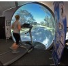 健身跑步场景3D投影模拟显示