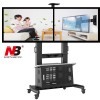 AVG1800-60-2A带柜双屏带轮会议电视推车