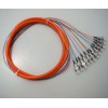 FC/UPC多模50/125十二芯束状尾纤 集成尾纤