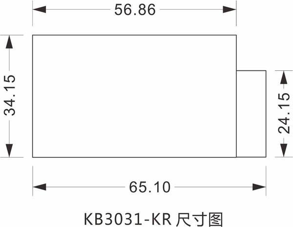 KB3031-KR低功耗抄表模块尺寸