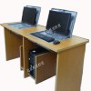 TKLK-03台面贴纸双人 多功能翻转电脑桌 学生机房电脑桌