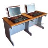 厂家直销 钢木学生机房电脑桌 屏幕可翻转电脑桌 托克拉克