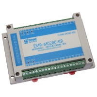 双RS485通讯接口2路继电器开关量输出8路热电阻温度采集模块支持