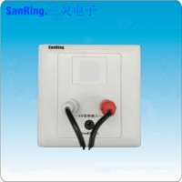 深圳厂家供应SanRing多人病房电视伴音音频接线盒TS-J